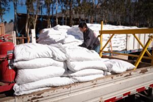Gobierno Regional de Atacama e INDAP entregan 1.200 sacos de alfalfa a crianceras y crianceros de Tierra Amarilla