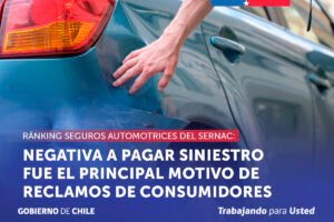 RANKING SEGUROS AUTOMOTRICES DEL SERNAC: NEGATIVA A PAGAR EL SINIESTRO FUE EL PRINCIPAL MOTIVO DE LOS RECLAMOS DE LOS CONSUMIDORES