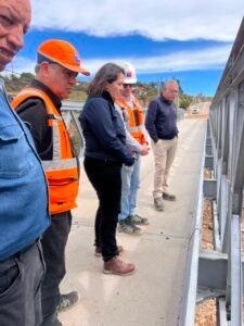 MOP INSPECCIONA AVANCE DE LOS DOS PUENTES MECANO QUE SE INSTALAN EN FREIRINA