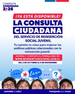 Servicio Nacional de Reinserción Social Juvenil inicia segunda Consulta Ciudadana que busca fortalecer sus programas